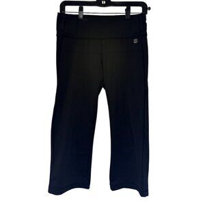 MEC cropped slim fit straight cut pants black women's size M